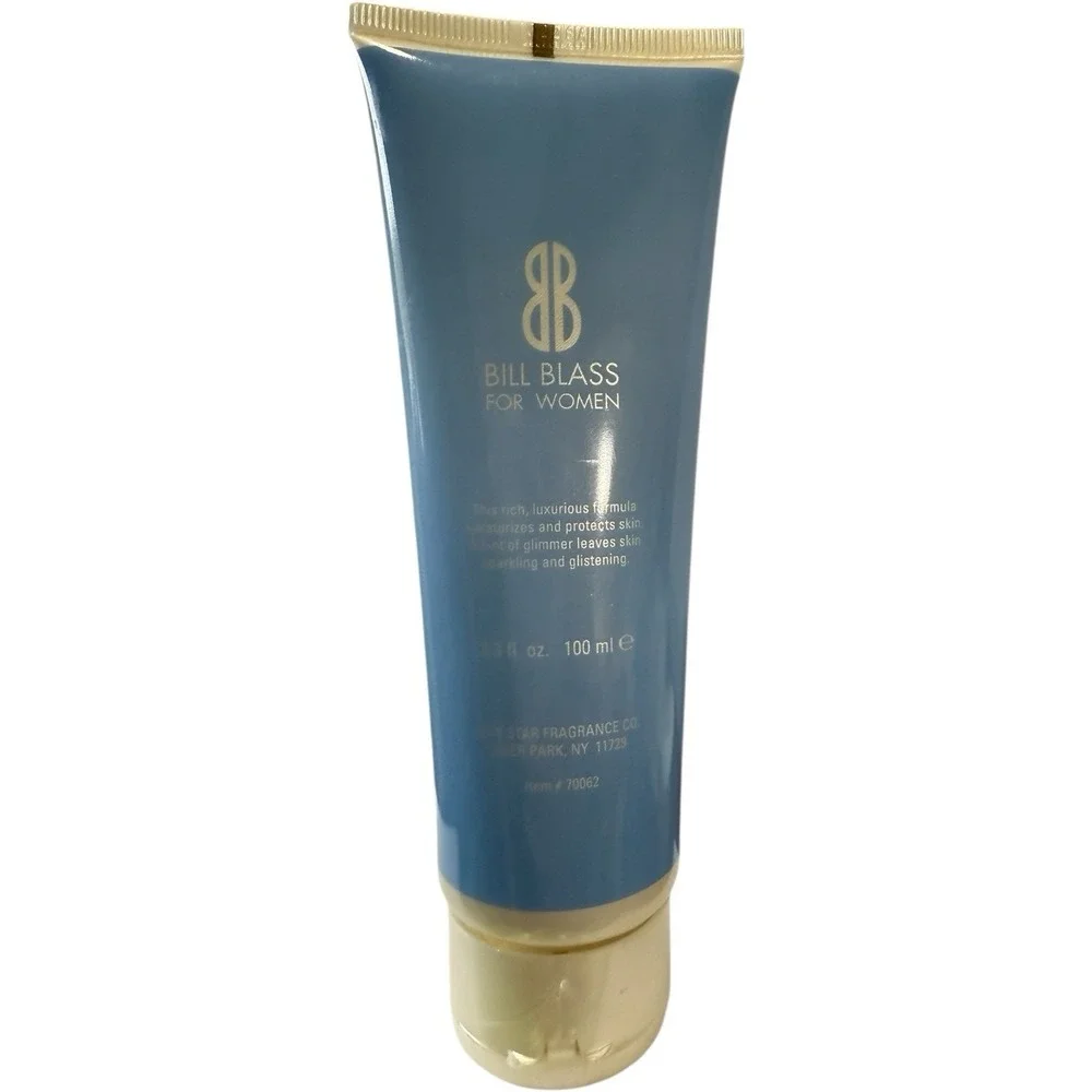 Bill Blass For Women Glistening Body Wash, And‎ Body Cream 3.3 Each HTF RARE